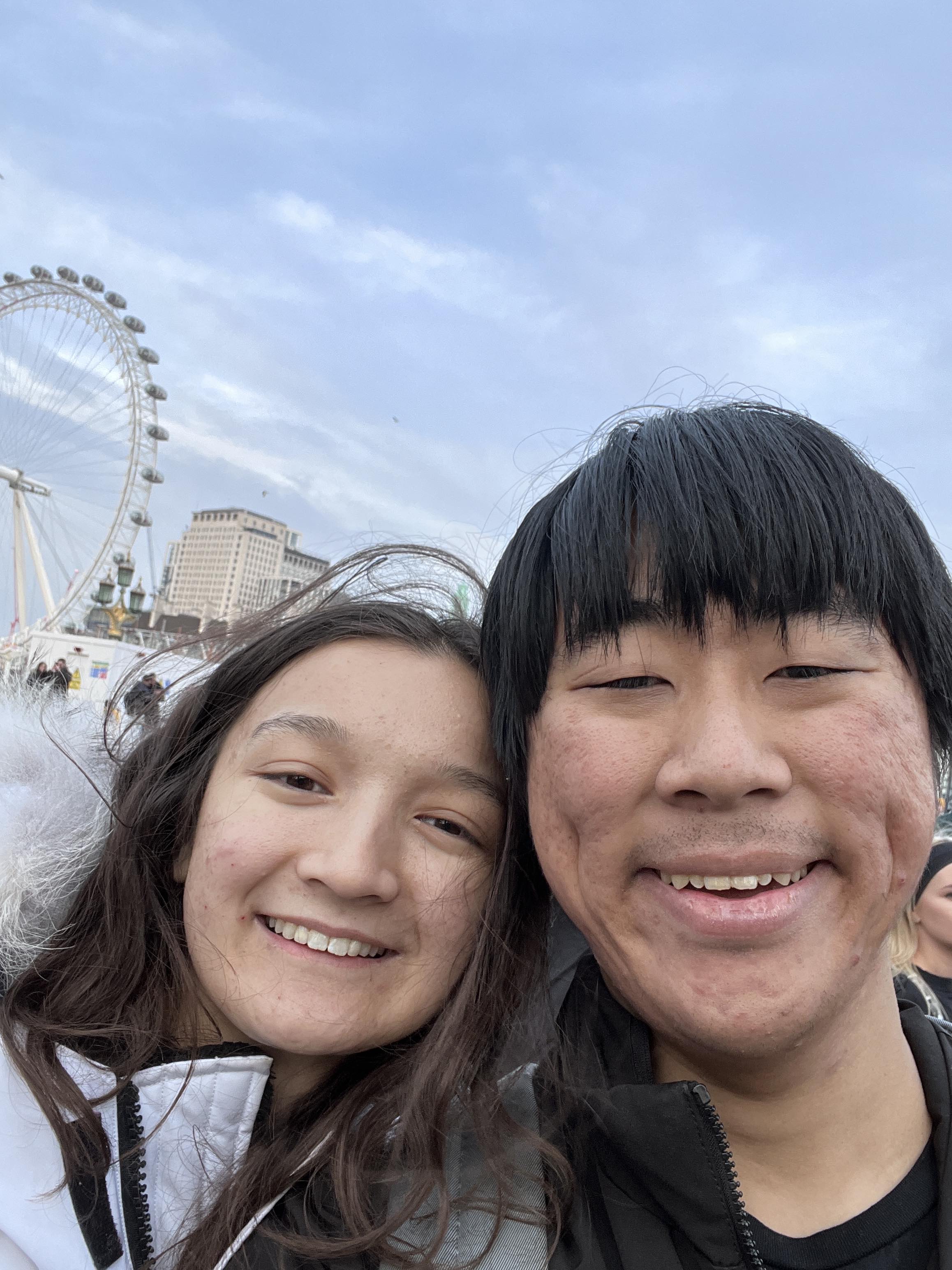 Pics in front of the London Eye
