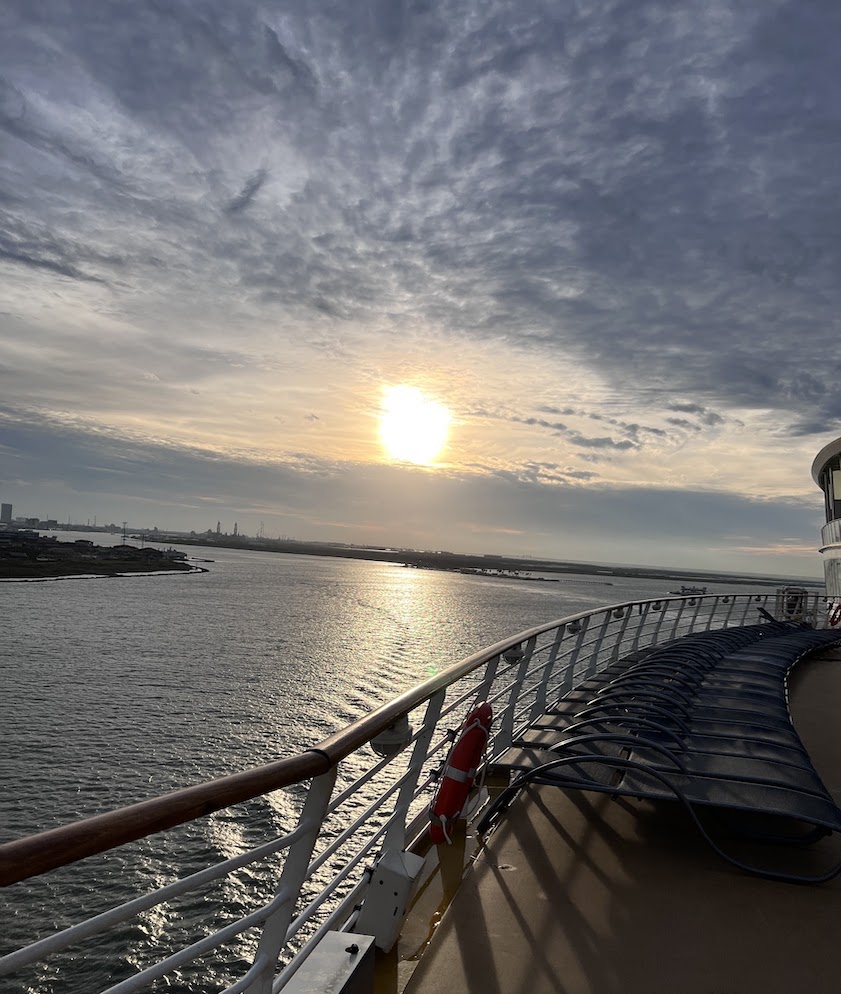 Setting sail on our cruise