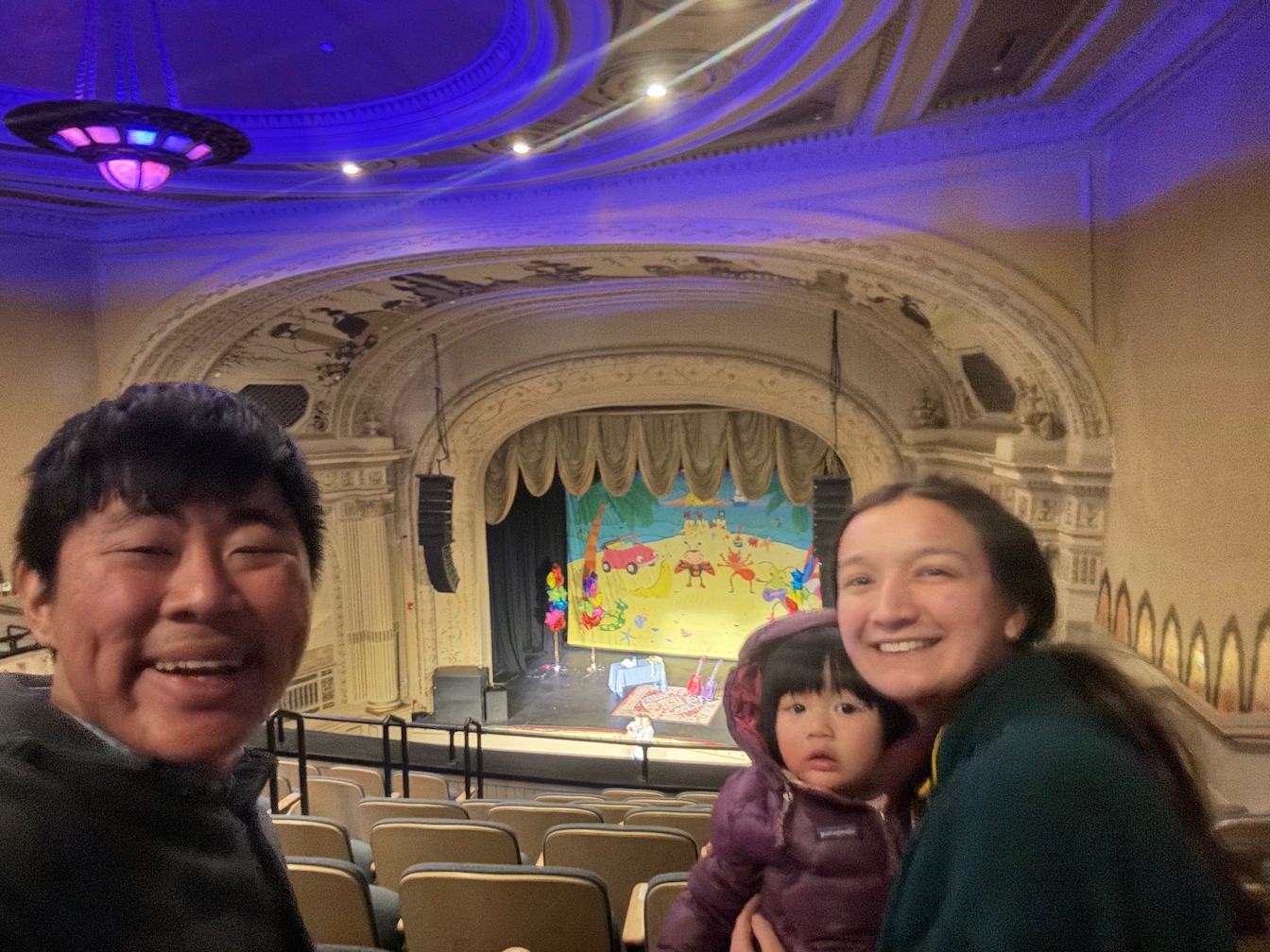 Waiting for the concert to start